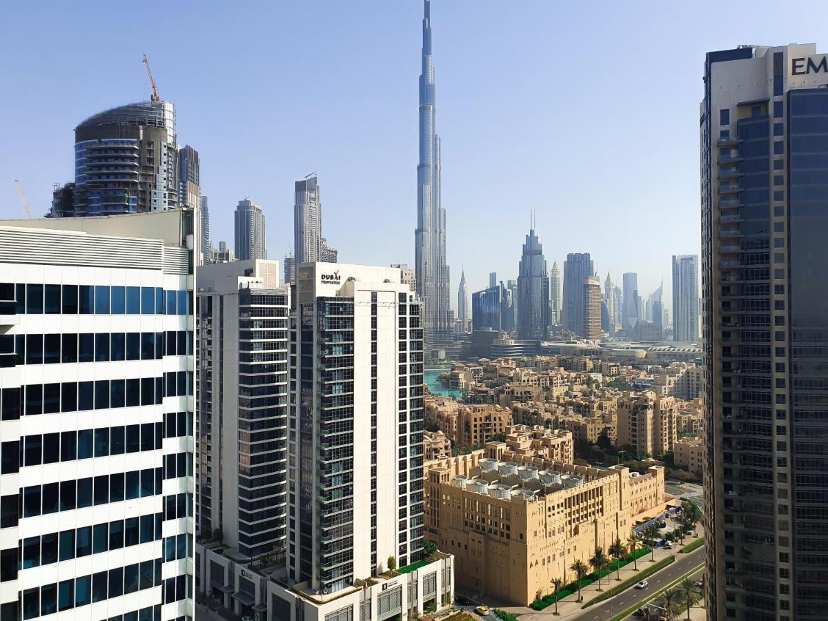 דובאי Luxury Studios With Burj Khalifa Or Canal View In Downtown - Marquise Square Tower מראה חיצוני תמונה
