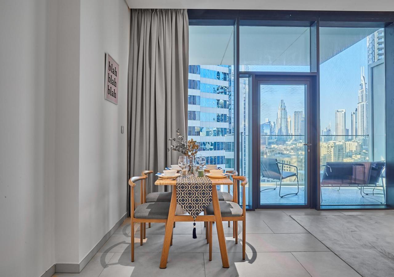 דובאי Luxury Studios With Burj Khalifa Or Canal View In Downtown - Marquise Square Tower מראה חיצוני תמונה