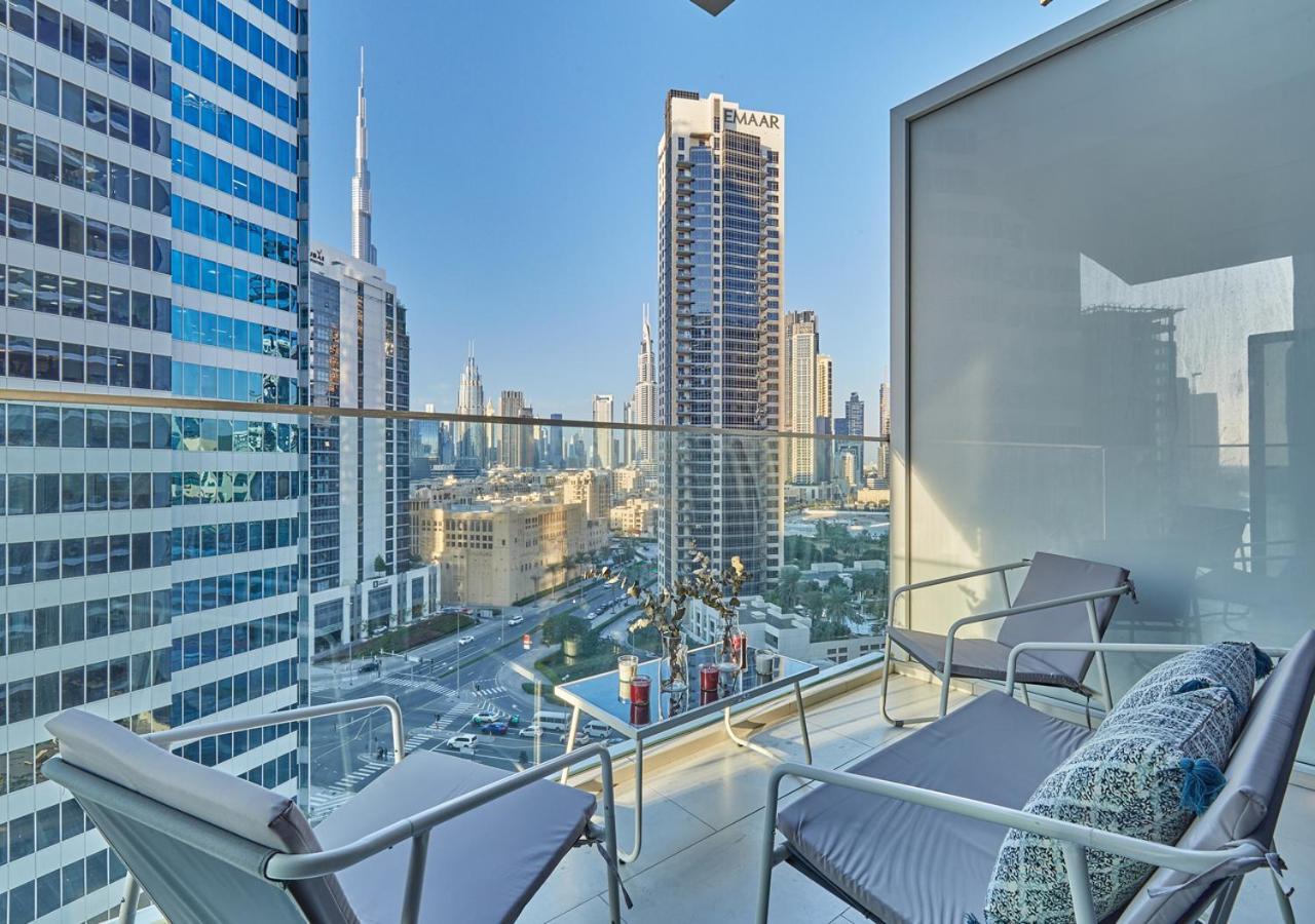 דובאי Luxury Studios With Burj Khalifa Or Canal View In Downtown - Marquise Square Tower מראה חיצוני תמונה