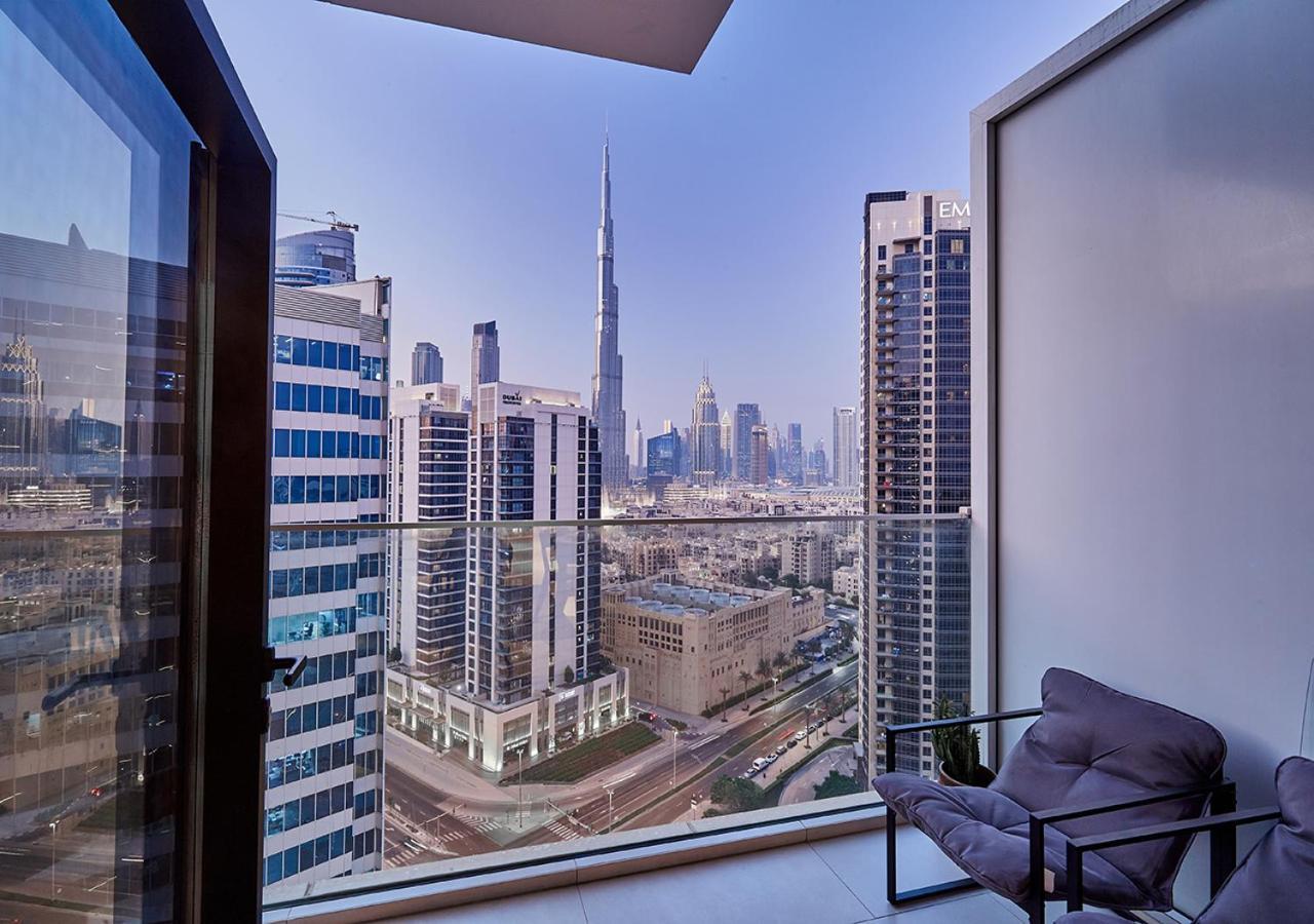 דובאי Luxury Studios With Burj Khalifa Or Canal View In Downtown - Marquise Square Tower מראה חיצוני תמונה