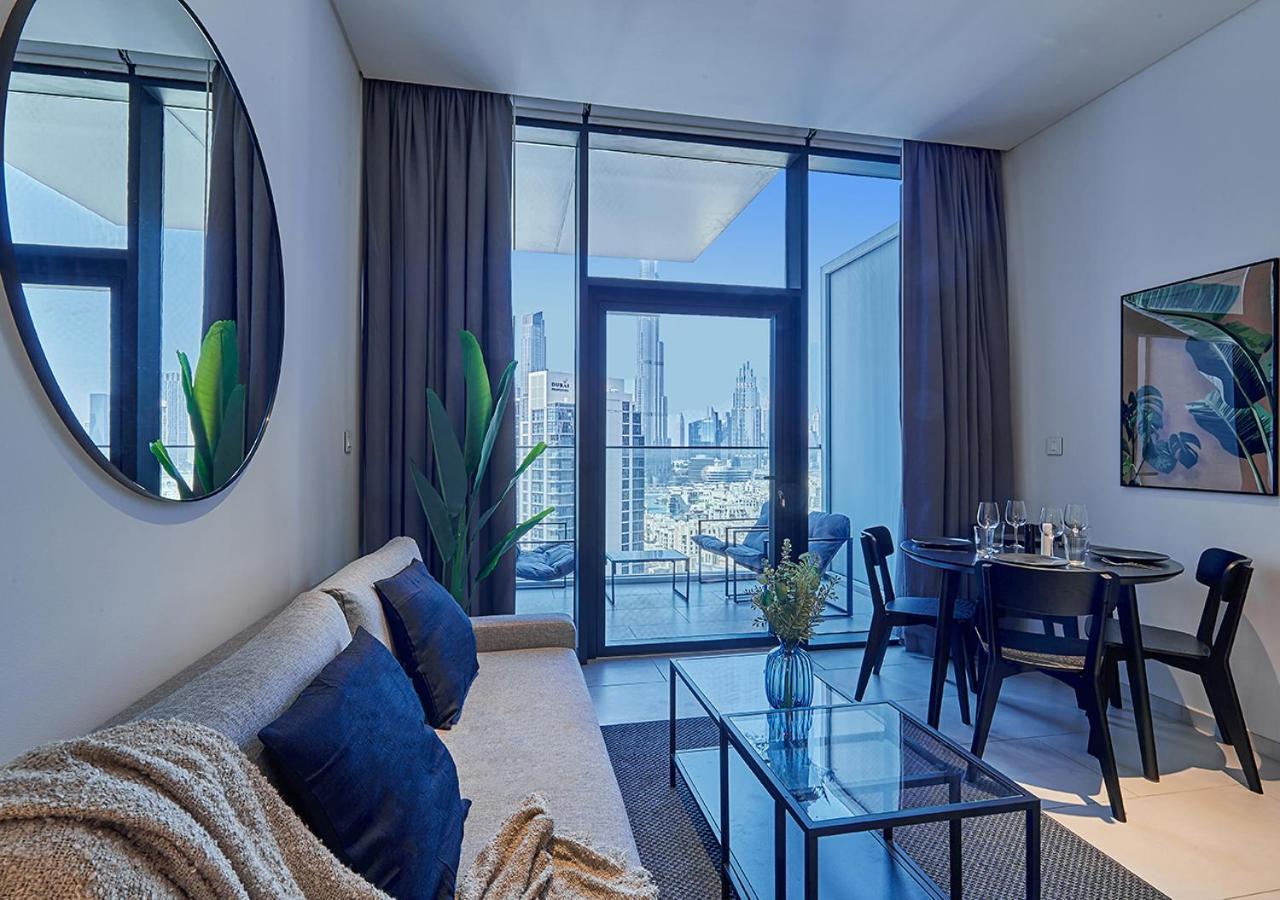 דובאי Luxury Studios With Burj Khalifa Or Canal View In Downtown - Marquise Square Tower מראה חיצוני תמונה