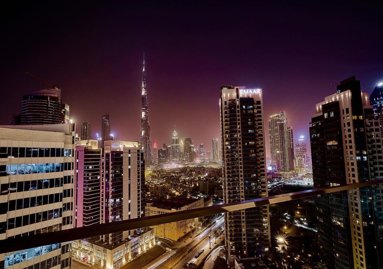 דובאי Luxury Studios With Burj Khalifa Or Canal View In Downtown - Marquise Square Tower מראה חיצוני תמונה